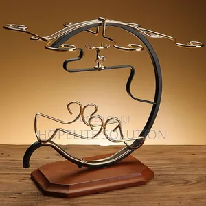 Golden Wine Set Rack