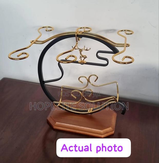 Golden Wine Set Rack - thumbnail 2