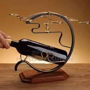 Golden Wine Set Rack