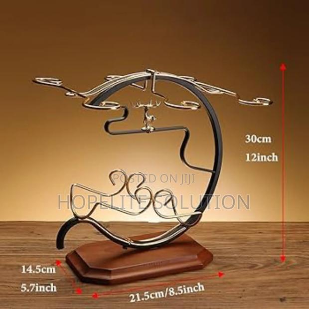 Golden Wine Set Rack - thumbnail 4