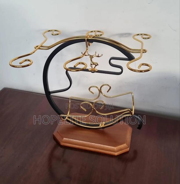 Golden Wine Set Rack - thumbnail 5