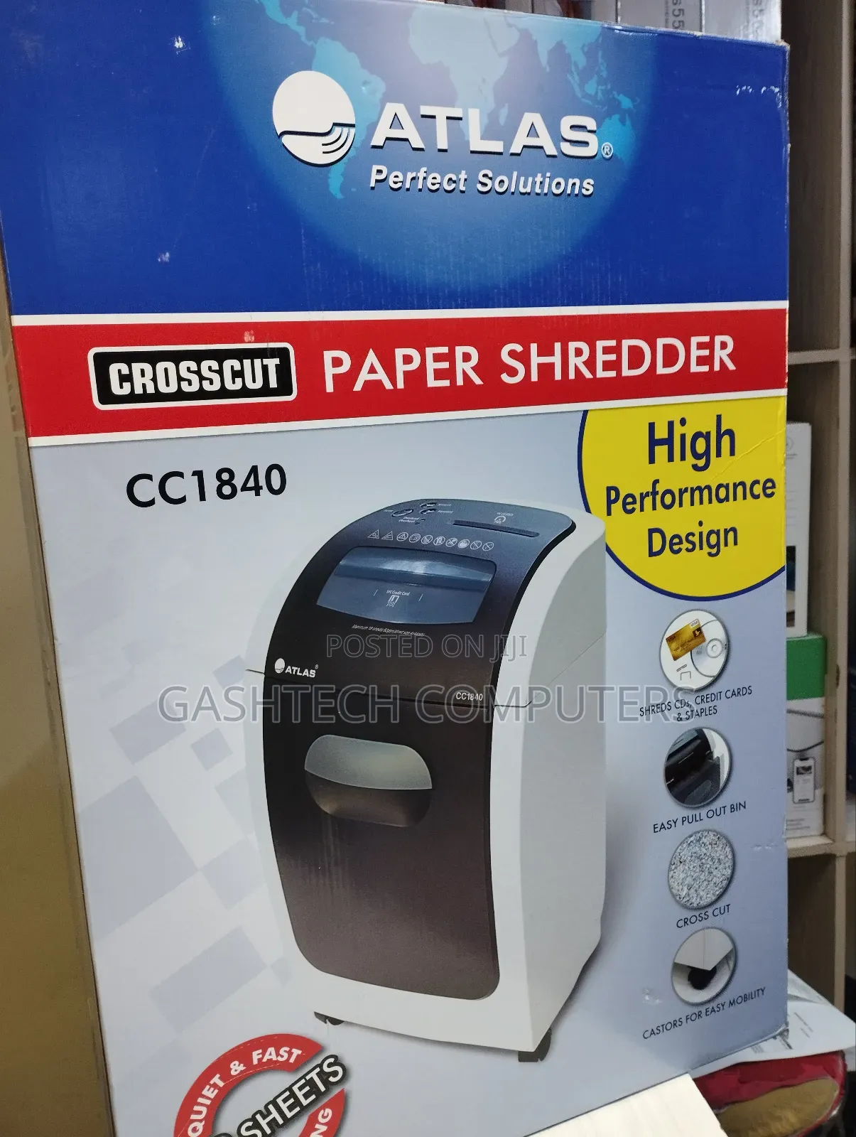 Atlas Cc1840 Cross Cut Shredder as-S2-Cc1840 18 Sheets