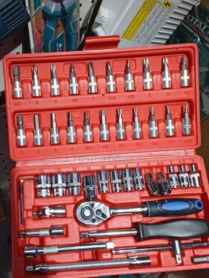 46pcs Socket Wrench Set Accessories - thumbnail 2