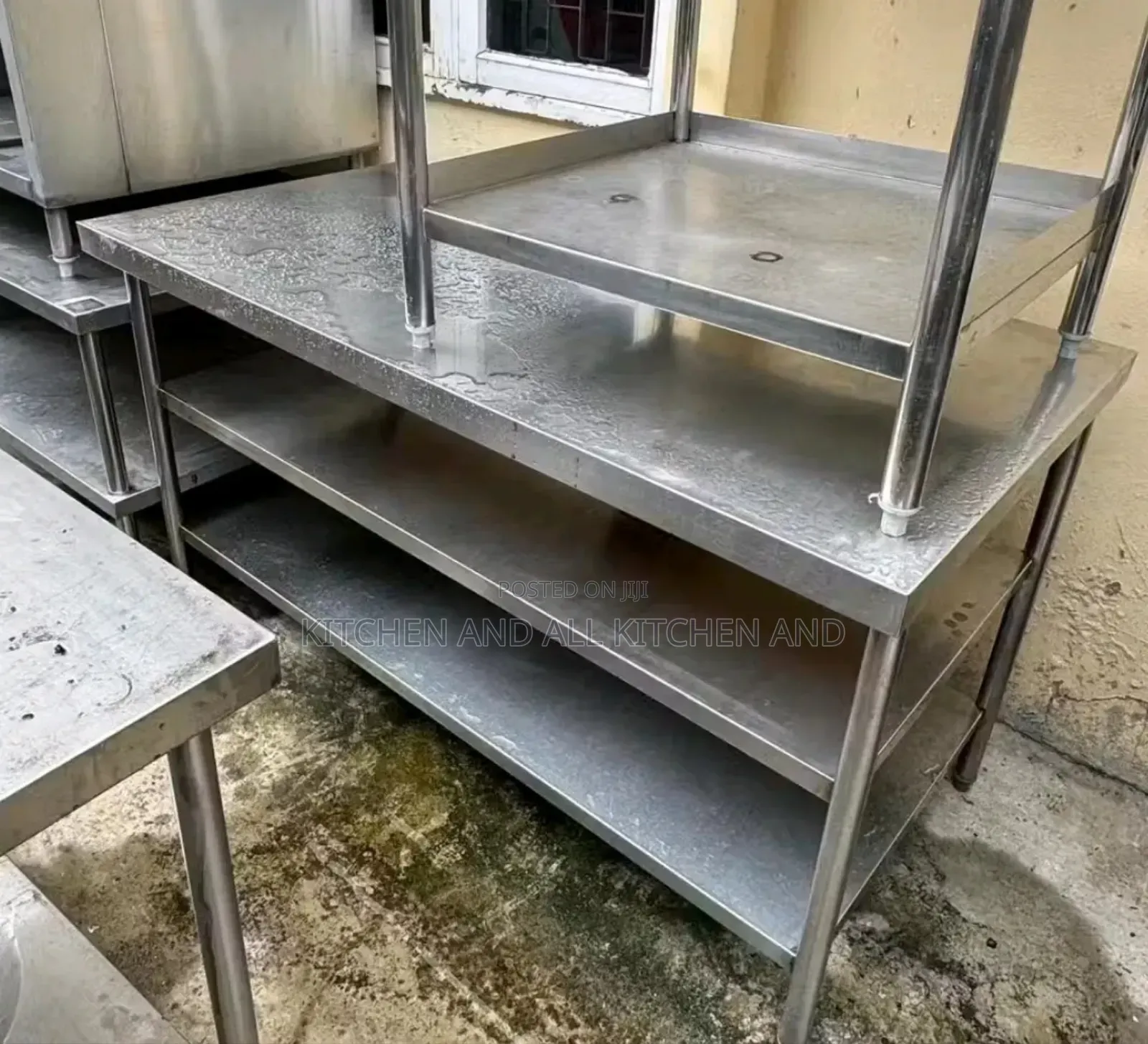Commercial Kitchen 3tier Work Table With Undershelf