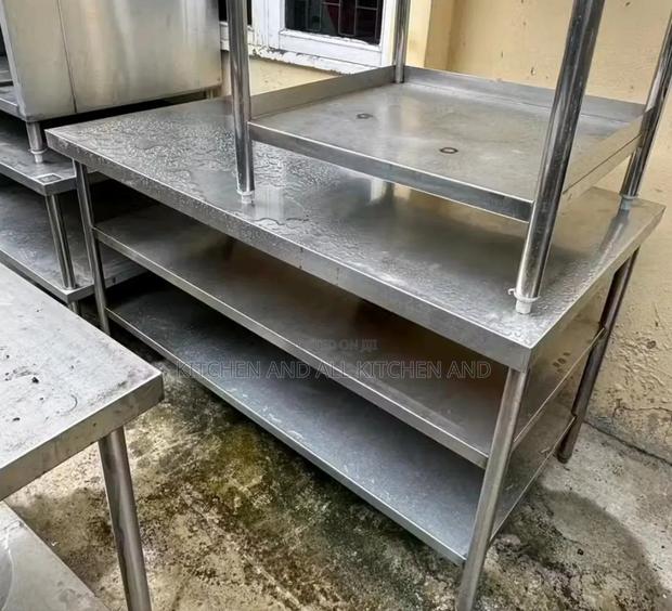 Commercial Kitchen 3tier Work Table With Undershelf