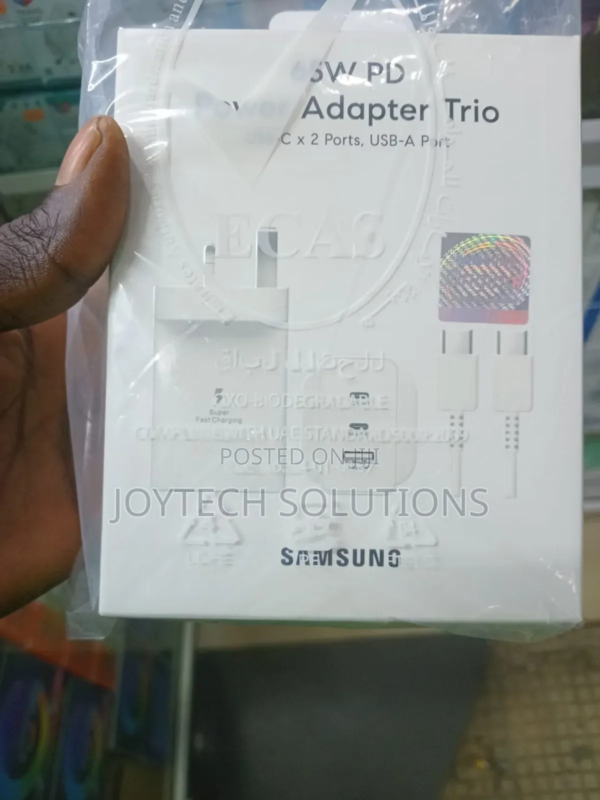 65 Watts Pd Power Adapter Trio Usb C × 2 Ports Usb a Port.