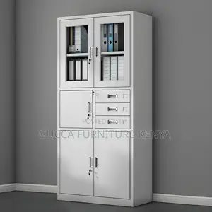 Cabinets:Secure White Metal Modern Filing Cabinet With Lock