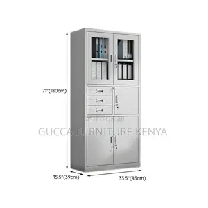 Cabinets:Secure White Metal Modern Filing Cabinet With Lock
