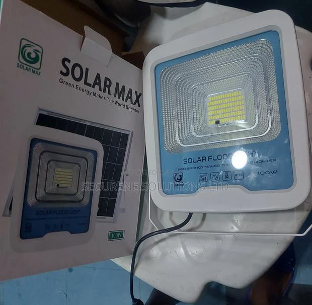 Solarmax Led Solar Floodlight With a Solar Panel - main view