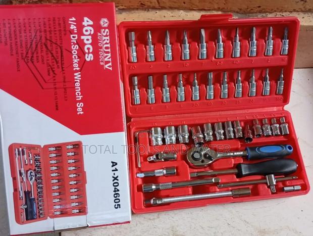 Dichrome Vanadium Socket Wrench Set 46pcs