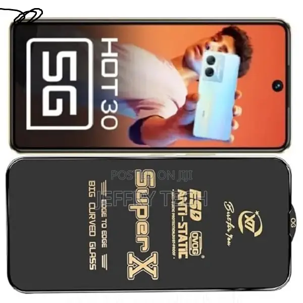 Antistatic Glass Screen Protector for Infinix Hot 30 5g