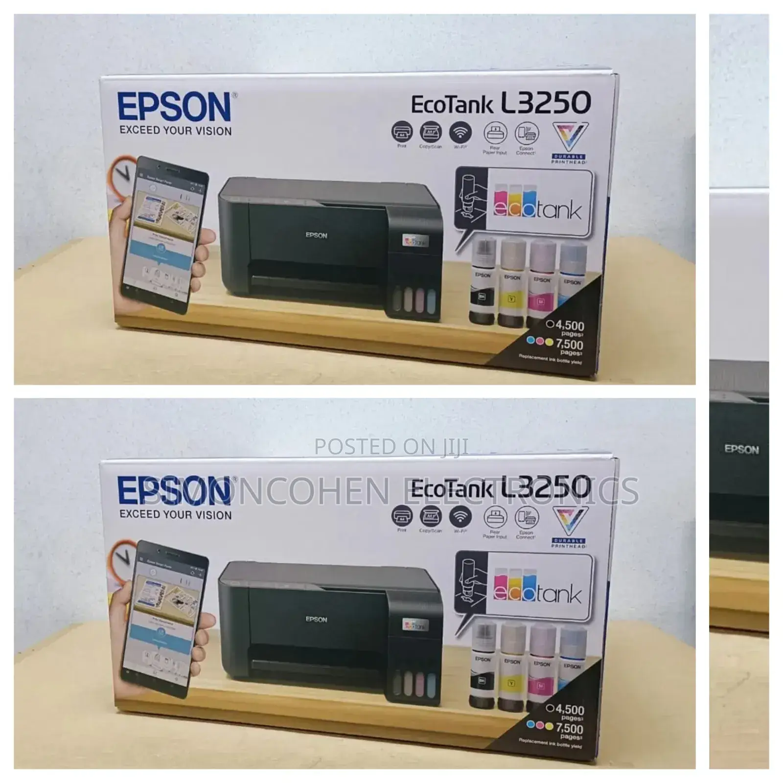 Epson Ecotank L3250 A4 Wifi Wireless Allin1 Ink Tank Printer