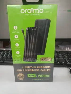 Oraimo Traveler Link 20 20000mah 12w Power Bank – Opb-P5201
