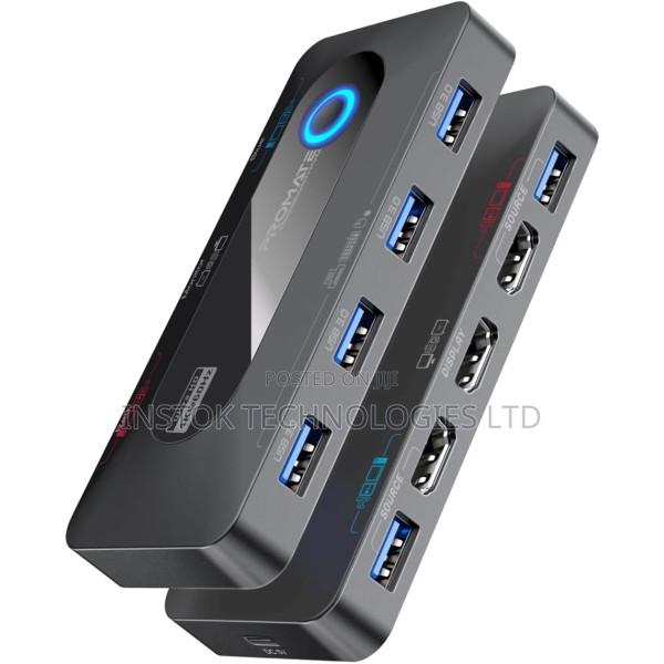 Promate KVM Switch Selector With Usb Hub