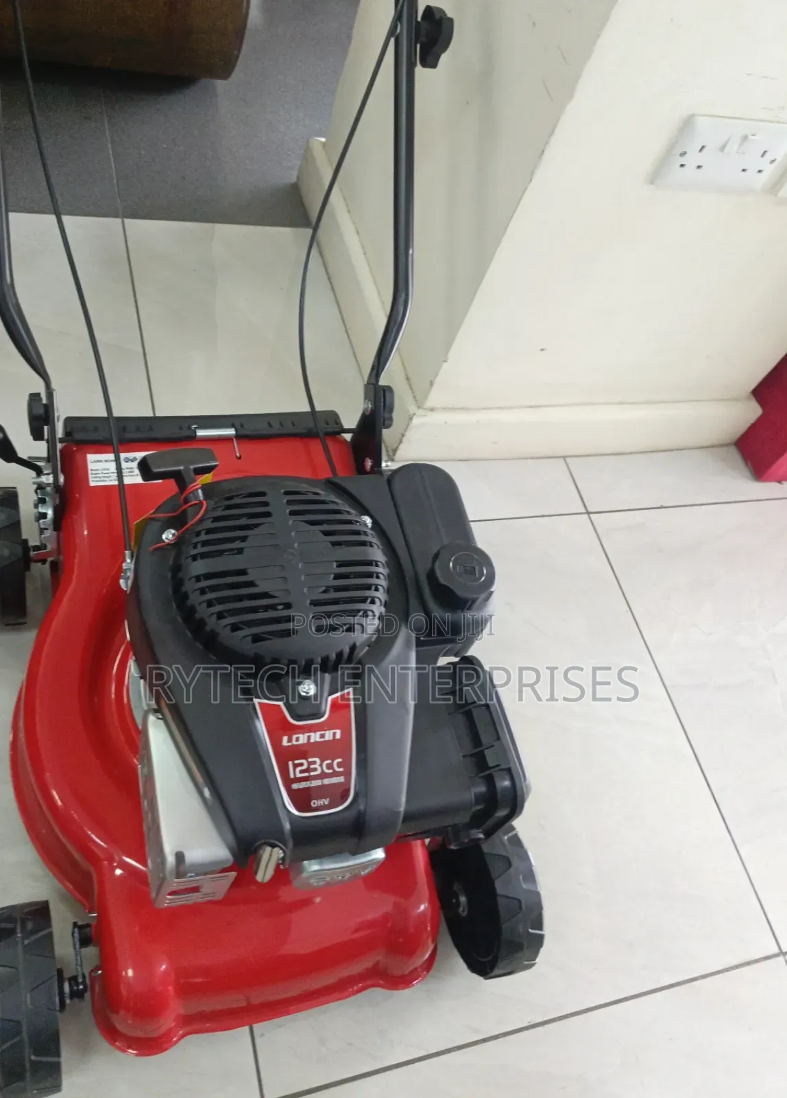 Hand Push Lawn Mower, 123cc