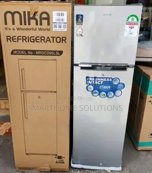 Mika 168litres Double Door Fridge Defrost Refrigerator