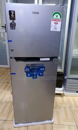 Fridge Mika 202l, Dual Door No Frost, Top Freezer