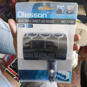 Olesson Triple Led Socket Car Socket Extension Extenders