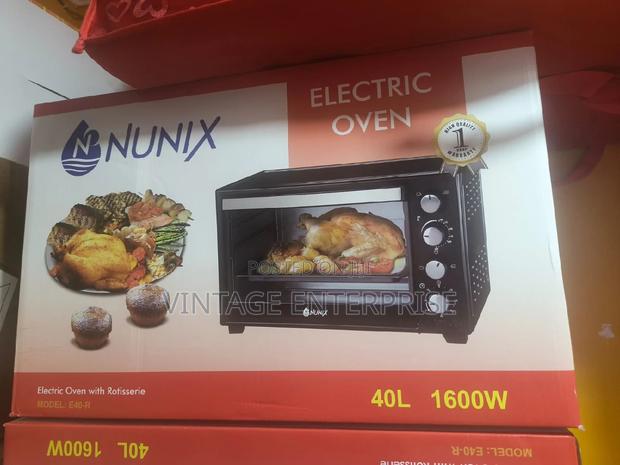 Nunix 40 L 4 Knobs Settings Electric Rotisserie Oven - main view