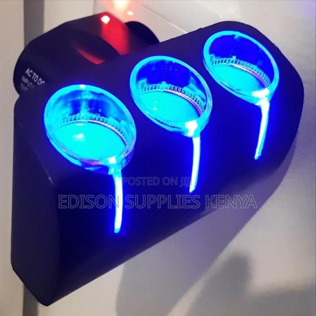 Olesson Triple Led Socket Car Socket Extension Extenders - thumbnail 2