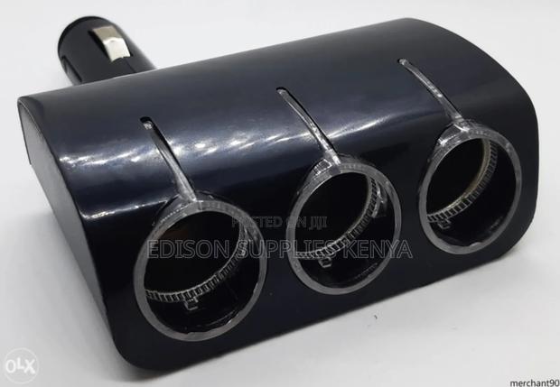 Olesson Triple Led Socket Car Socket Extension Extenders - thumbnail 3