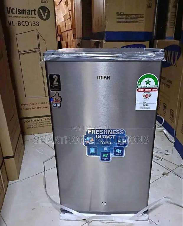 Refregirator Mika 92ltrs, Direct Cool; Dark Silver- In Stock