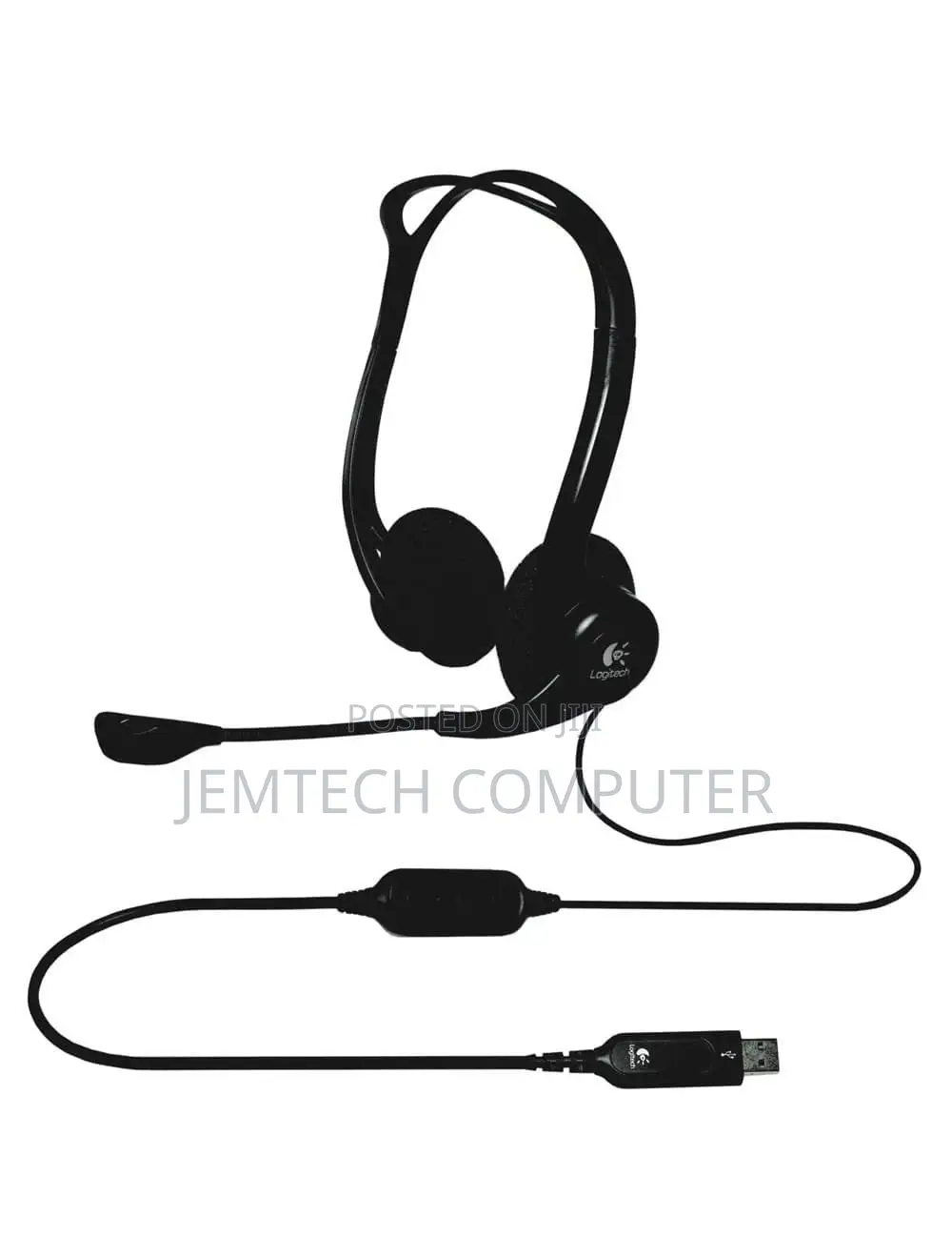 Logitech 960 Office Usb Headset With Noise-Canceling Mic
