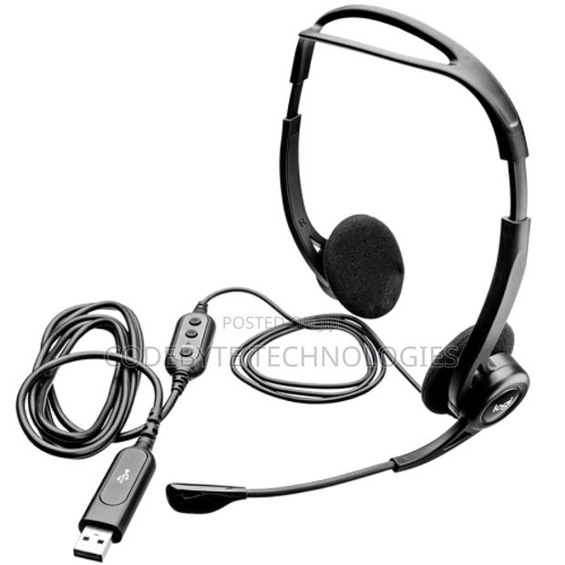 Logitech 960 Office Usb Headset With Noise-Canceling Mic - thumbnail 3