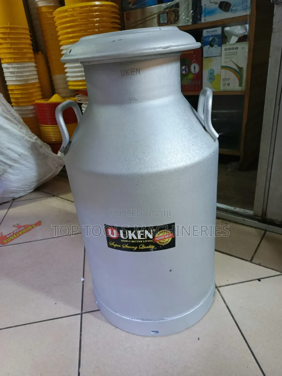 Uken Milk Can 50liters Long Neck