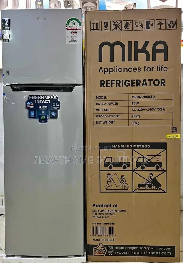 Fridge . Mika 168litres Double Door-Cool Pack - main view