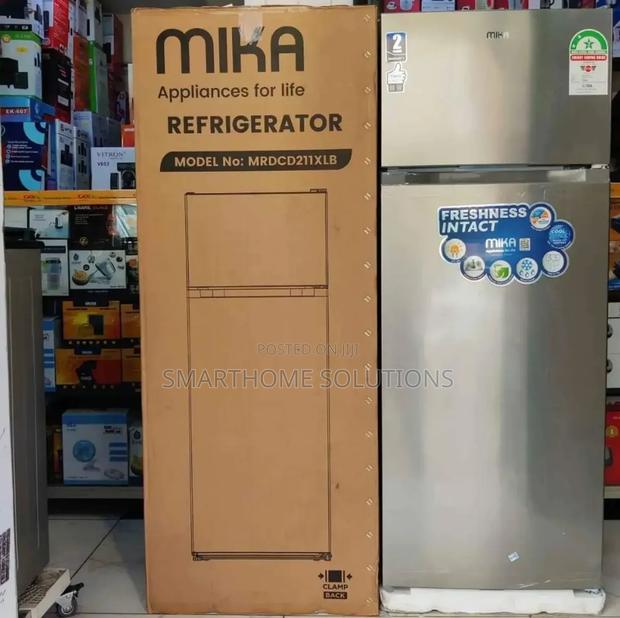 Brand New Mika 211litres Double Door Fridge Mrdcd211xlb