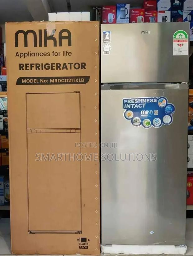 High Quality Mika 211litres Double Door Fridge Mrdcd211xlb