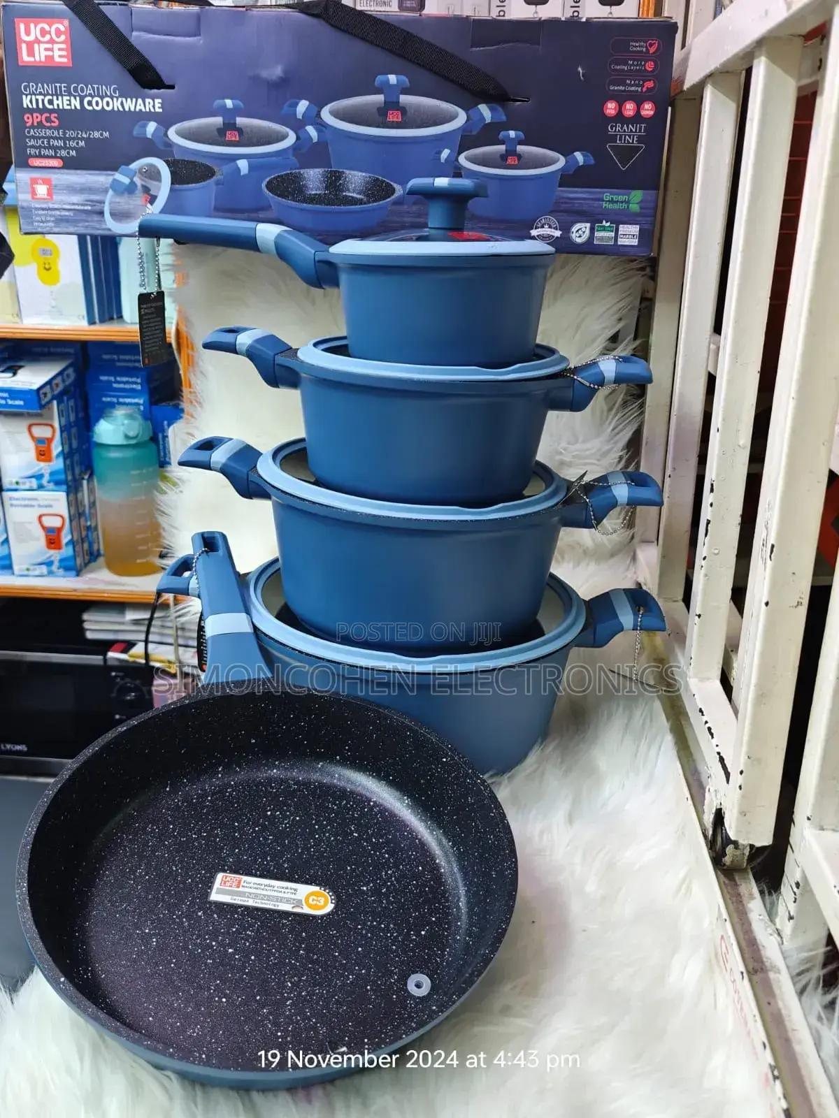 9pcs Granite Cookware