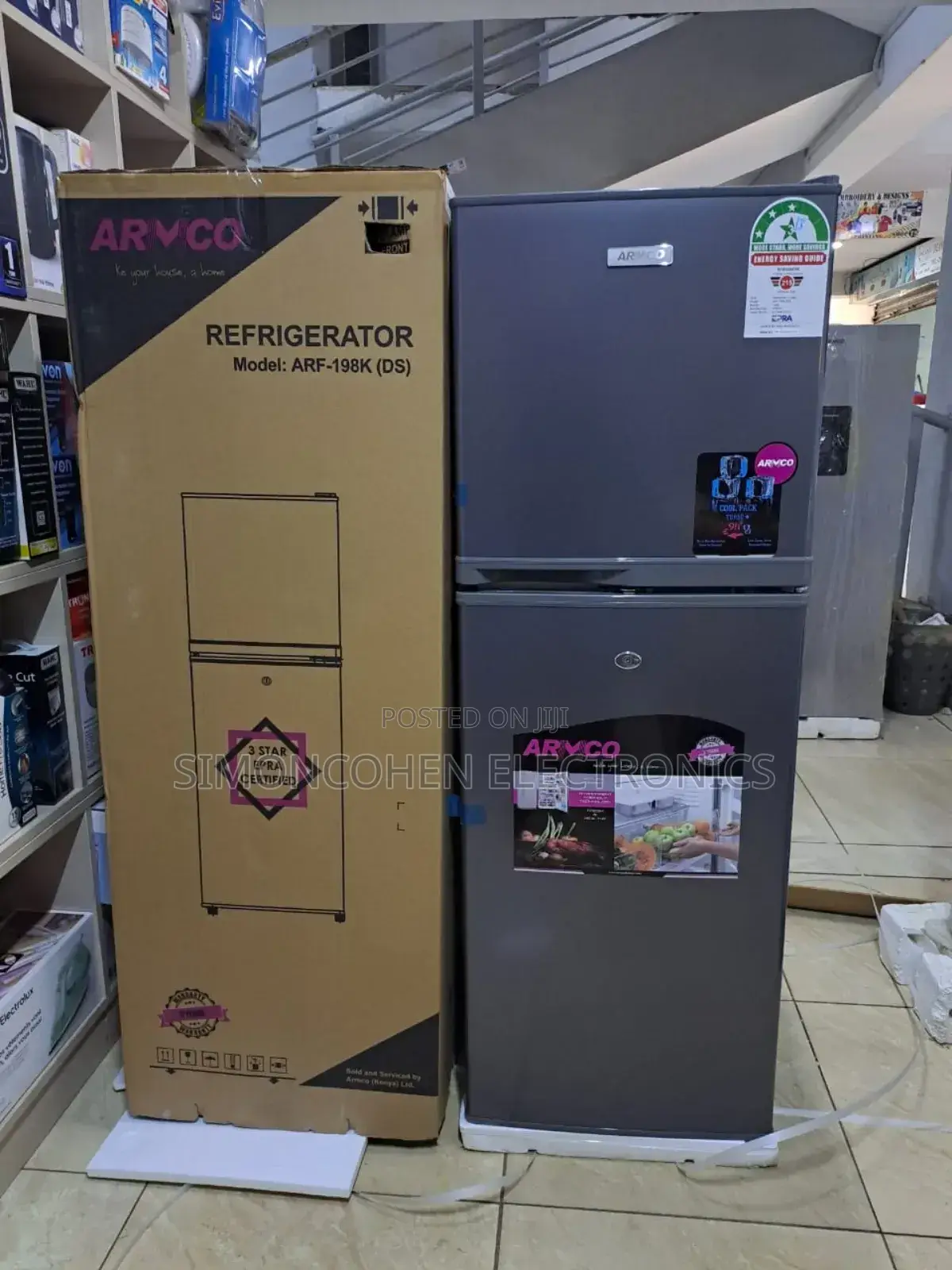 Armco 138l Double Door Refrigerator