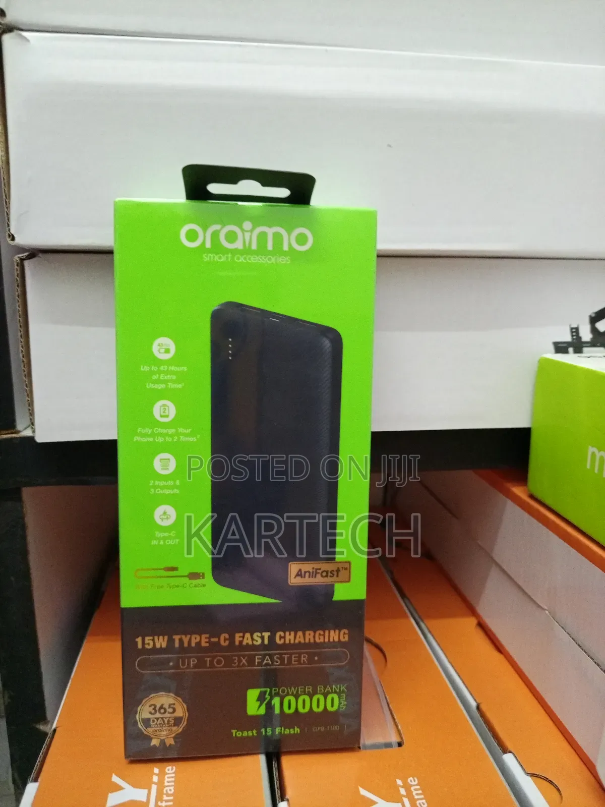 Oraimo 15w Fast Charging 10,000mah Power Bank