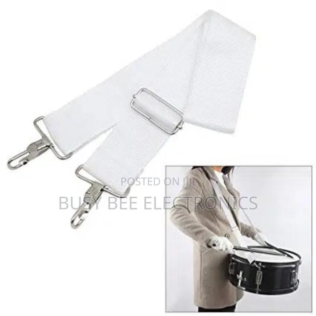 Marching Snare Drum Strap / Tom / Surdo – White