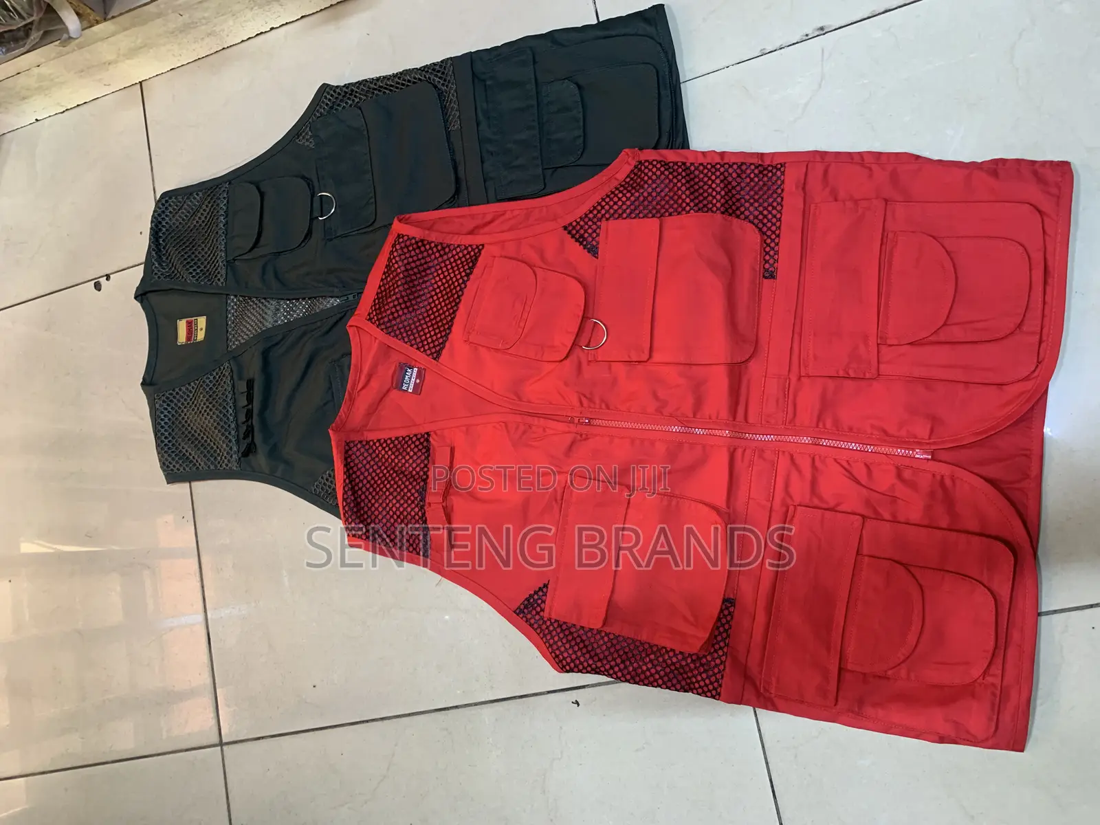Red And Jungle Green Safari Jackets