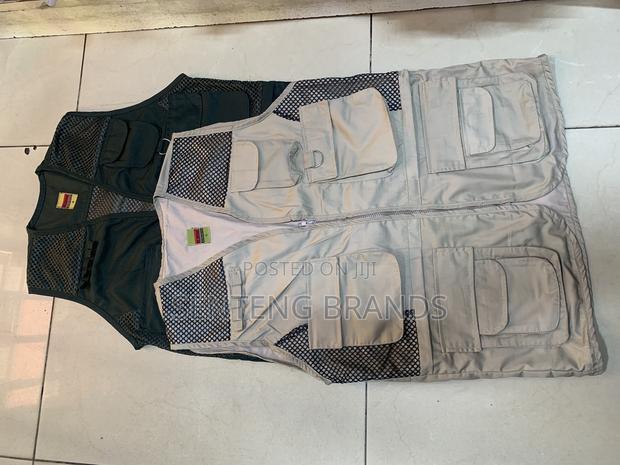 Dark Green And Beige Safari Jackets