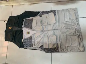 Dark Green And Beige Safari Jackets