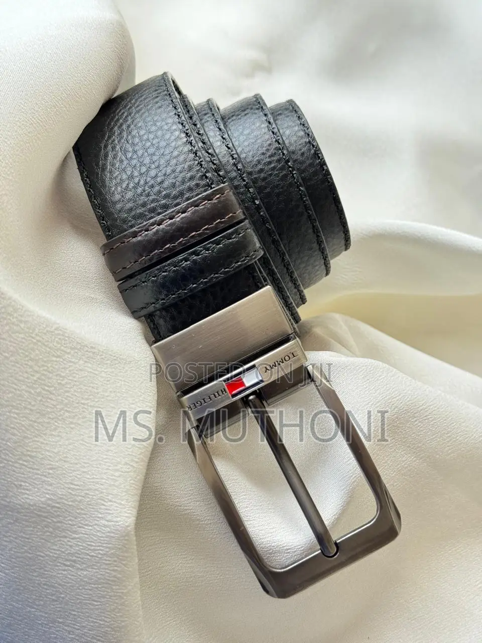 Leather Belt for Men Double Sided, Black and Brown Availab