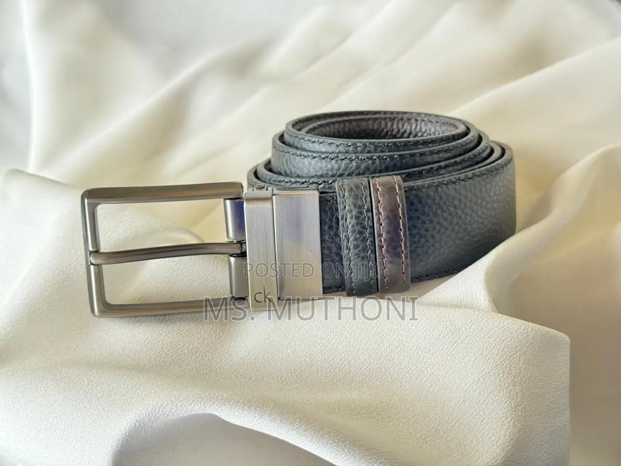 Leather Belt for Men Double Sided, Black and Brown Availab