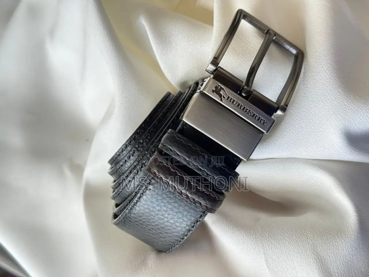 Leather Belt for Men Double Sided, Black and Brown Availab