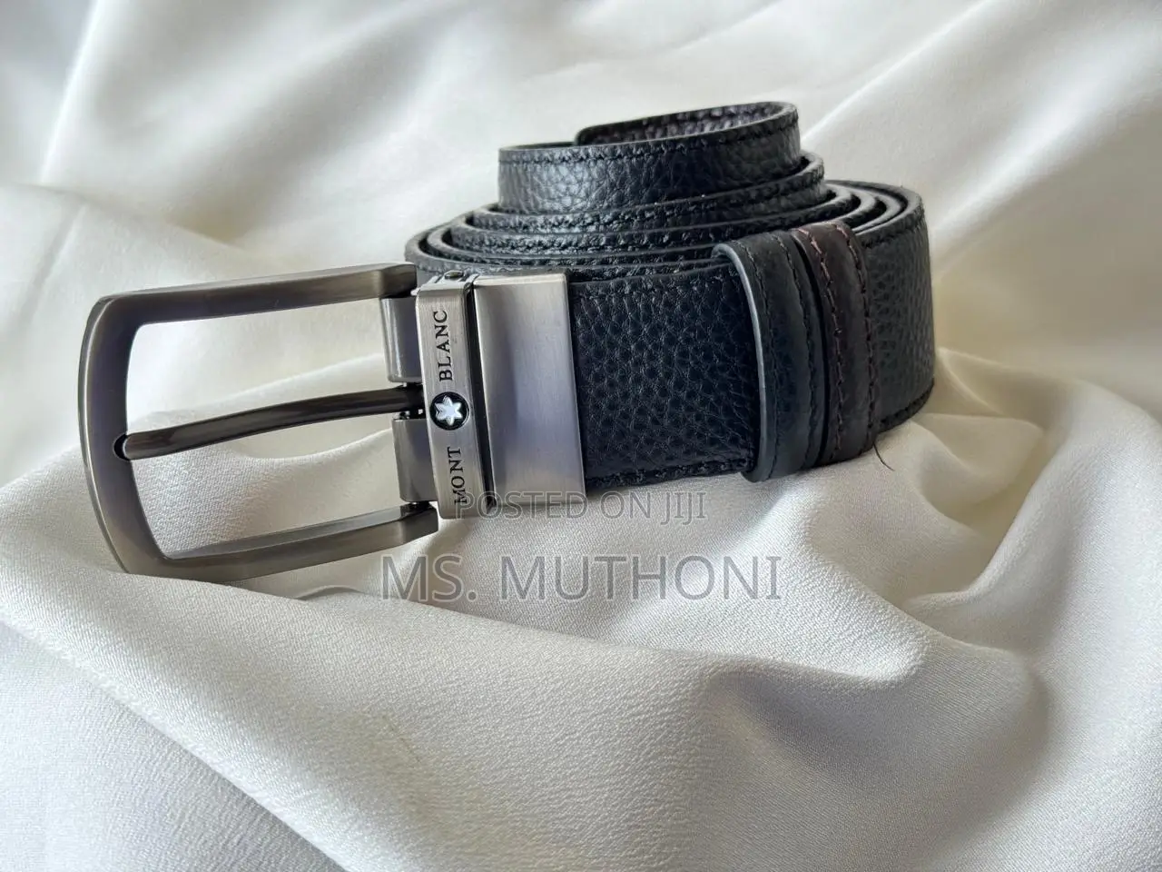 Leather Belt for Men Double Sided, Black and Brown Availab