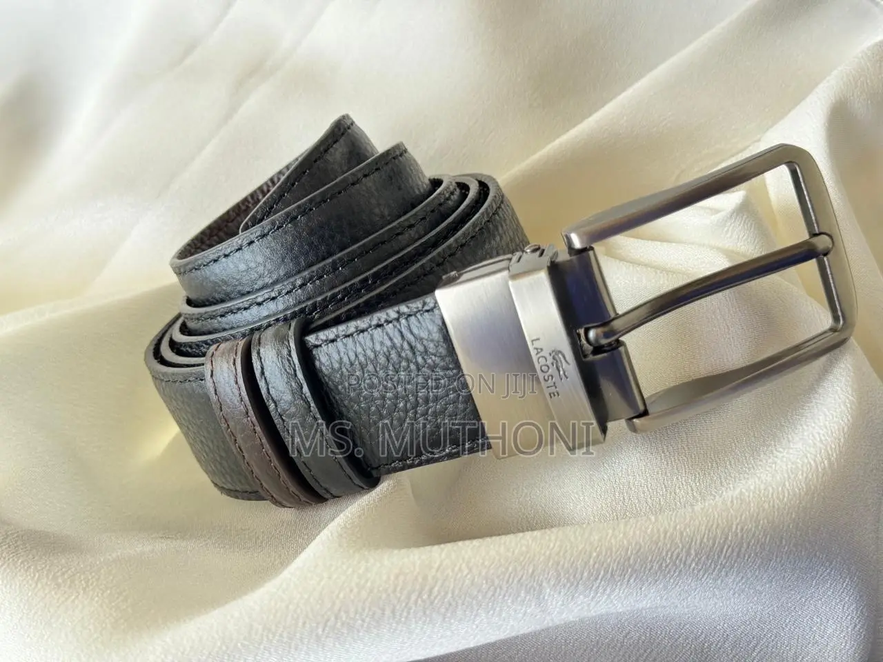 Leather Belt for Men Double Sided, Black and Brown Availab