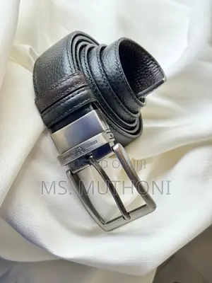 Leather Belt for Men Double Sided, Black and Brown Availab