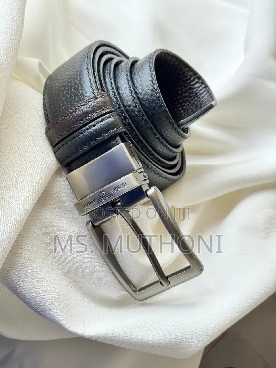 Leather Belt for Men Double Sided, Black and Brown Availab