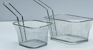Stainless Steel Fries Fry Basket Big Size 16×24cm