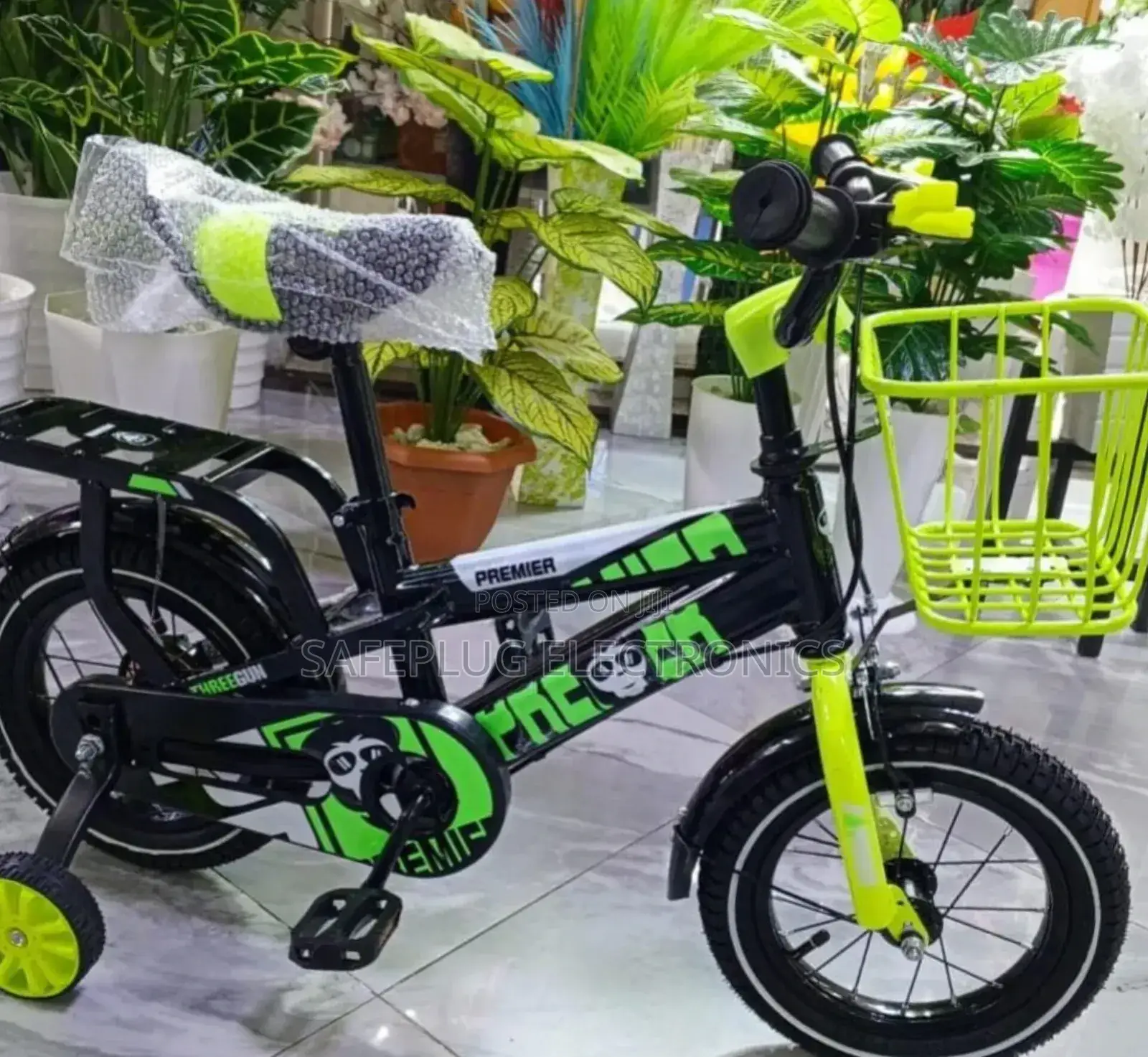 Green-Black Boys Superboss MTB - Size 12 "