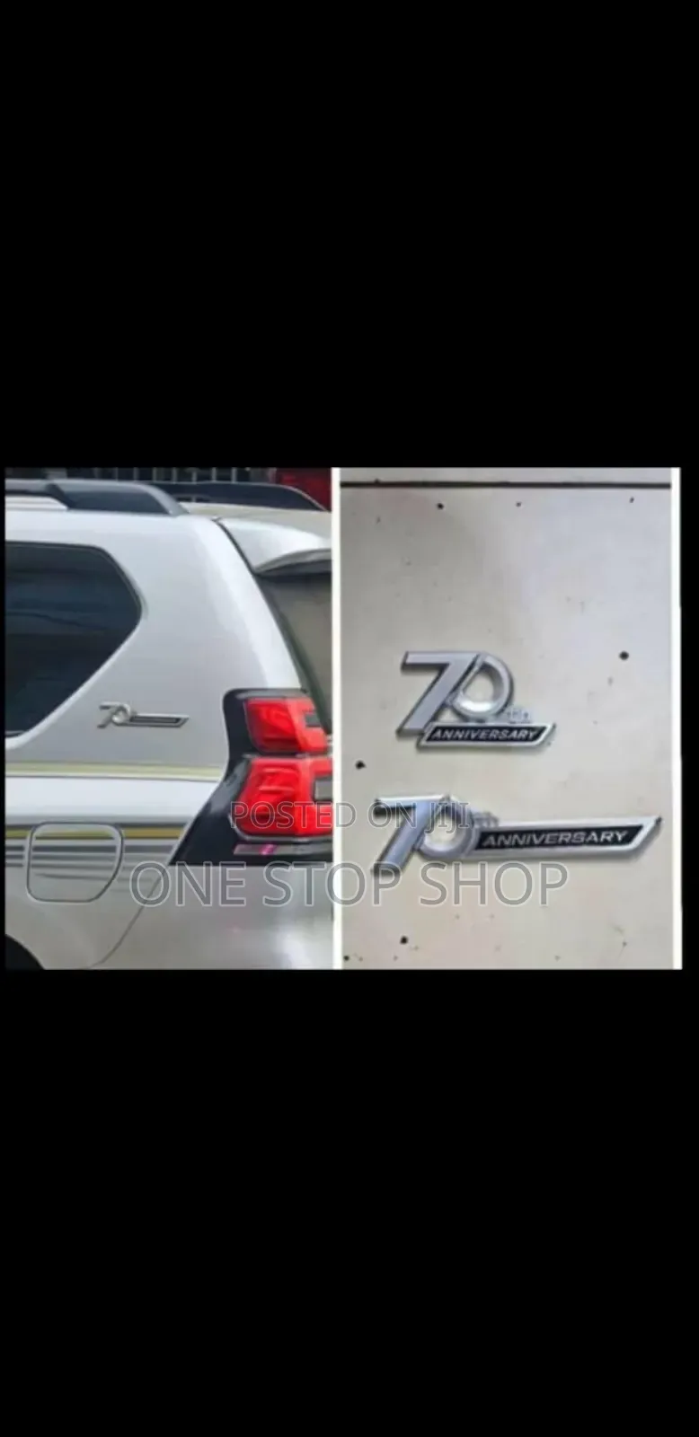 70th Anniversary Chrome Side Body Badge
