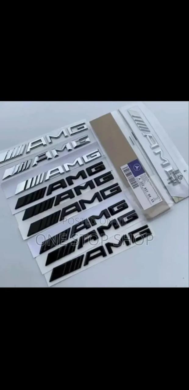 Amg Chrome or Black Decal Badge